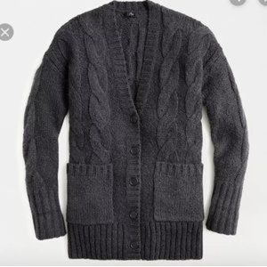 J Crew Boyfriend Cable Cardigan